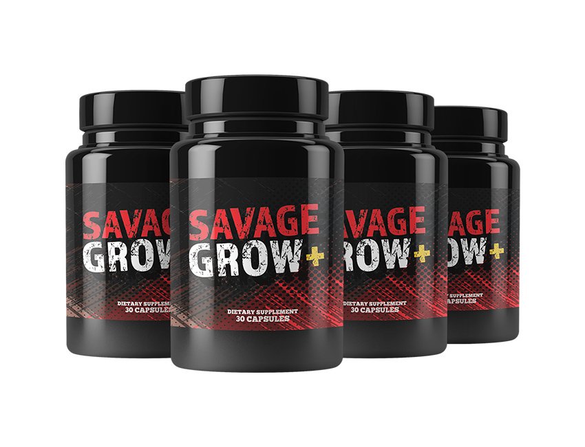 4 Bottles of Savage Grow Plus